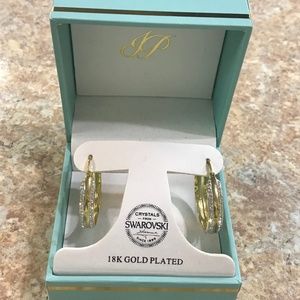 Jenni Park 18K Gold Plated Swarovski Earrings